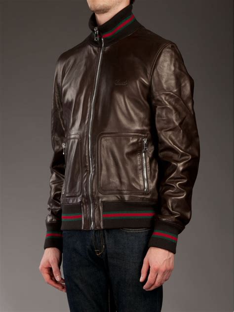 gucci leather jacket punk|Gucci leather jacket men's.